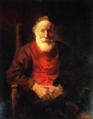 Рембрандт ван Рейн. Портрет старика в красном