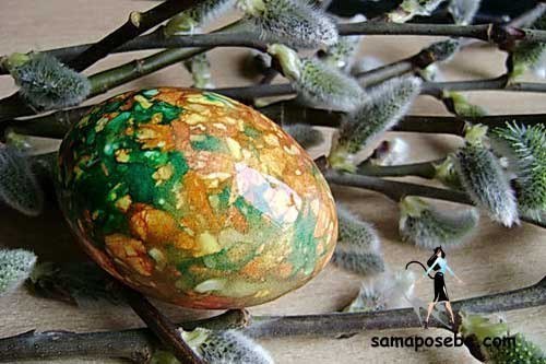 Мраморные яйца