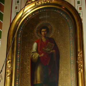 Икона Великомученика Пантелеимона в Спасо-Парголовском храме