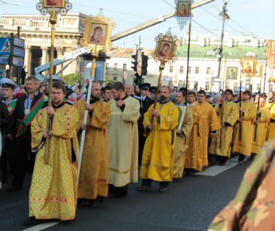 Крестный ход в Санкт-Петербурге. 12 сентября 2013