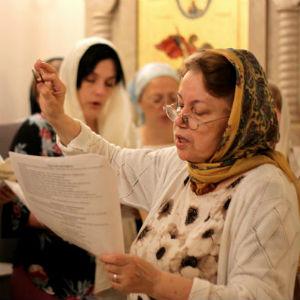 Литургия с общенародным пением