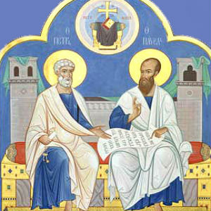 Молитвы, тропарь, кондак и величание Первоверховным апостолам Петру и Павлу